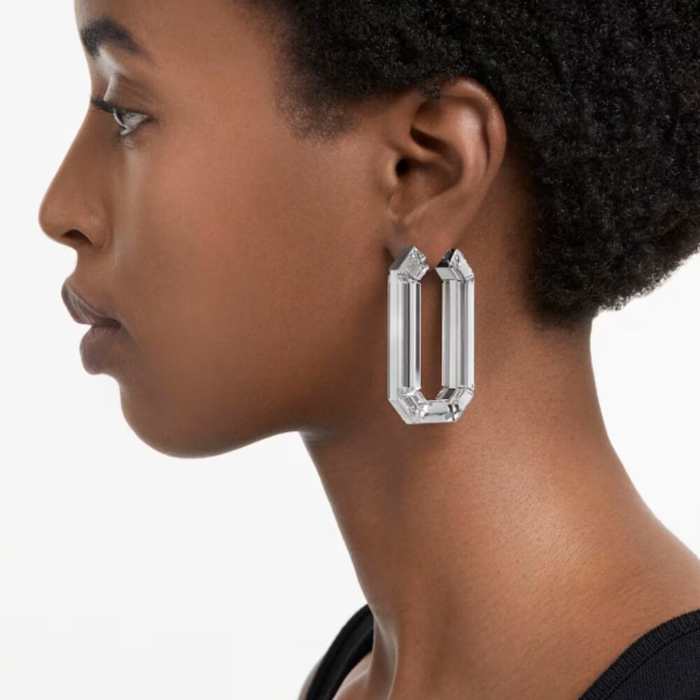 SWAROVSKI Lucent hoop earrings